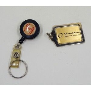 Johnson & Johnson Health Care Systems Metal and Retractable Key Fobs